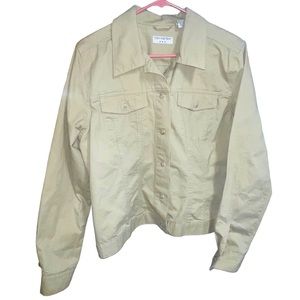 Women’s Covington Lightweight Field Jacket Shirt Button Front Size 16